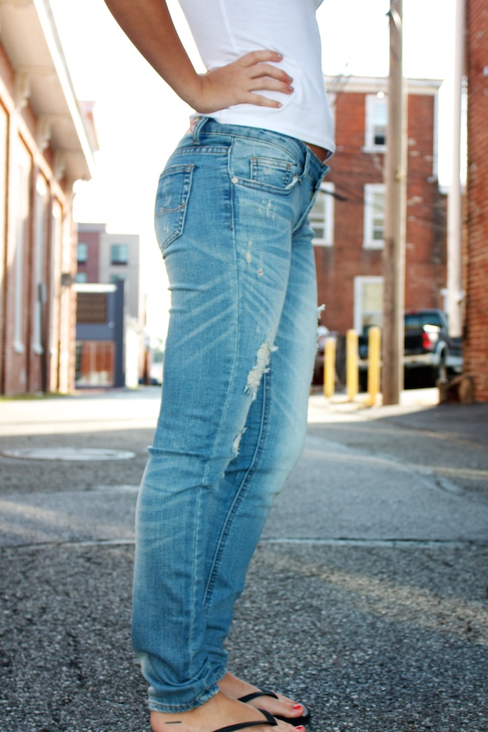 Machine Jeans Destructed Skinny Jeans