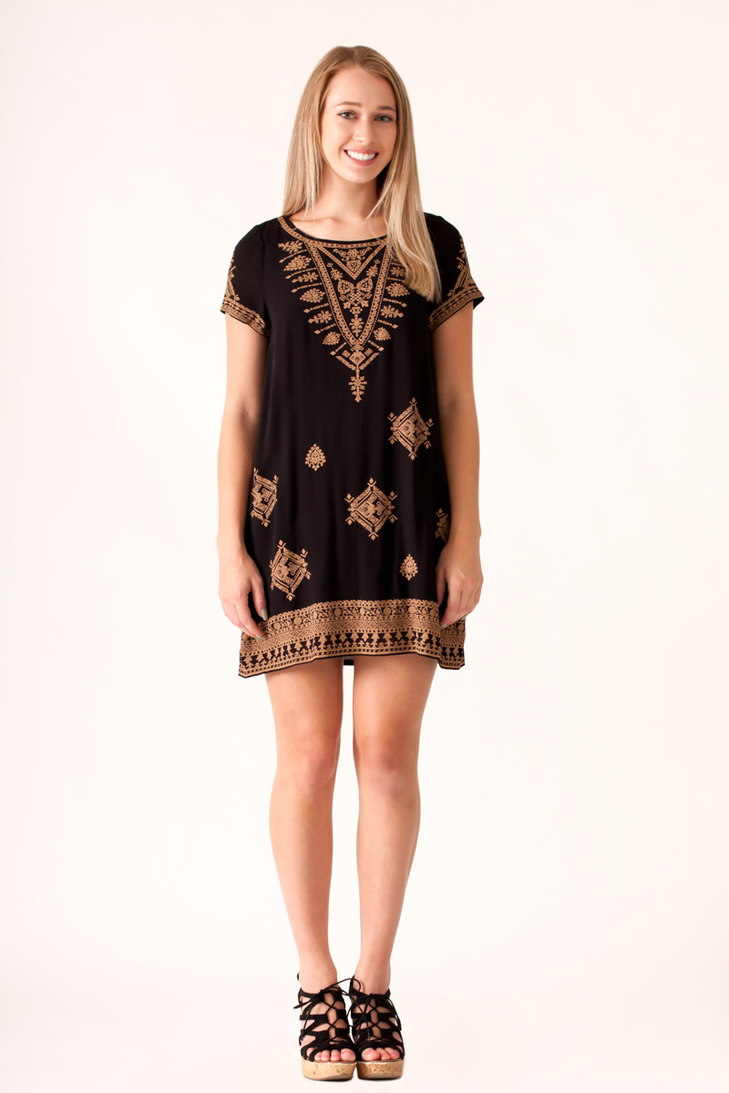 HYFVE Aztec Print Boho Dress