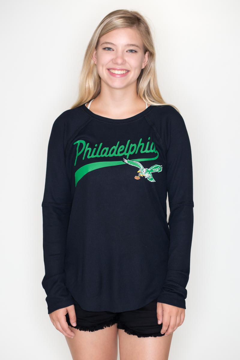 Junk Food Womens NFL Philadelphia Eagles Super Soft Thermal Shirt