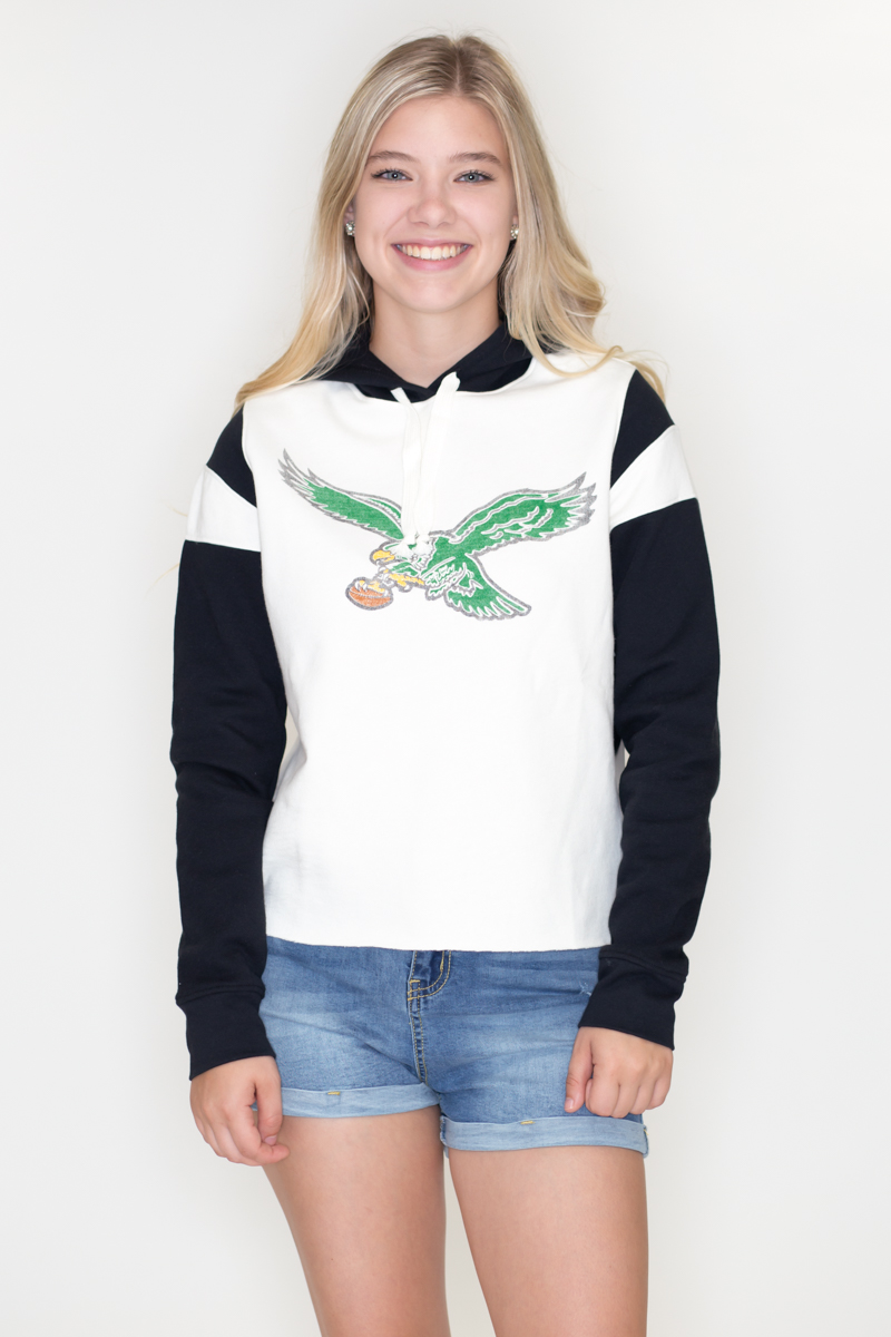 eagles cropped hoodie