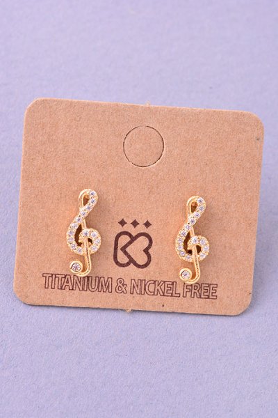 Treble Clef Earrings