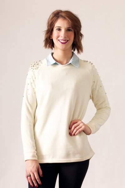 Pearl Accent Sweater by Better B.