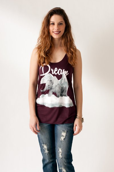 Dream Big Elephant Tank Top by Bear Dance