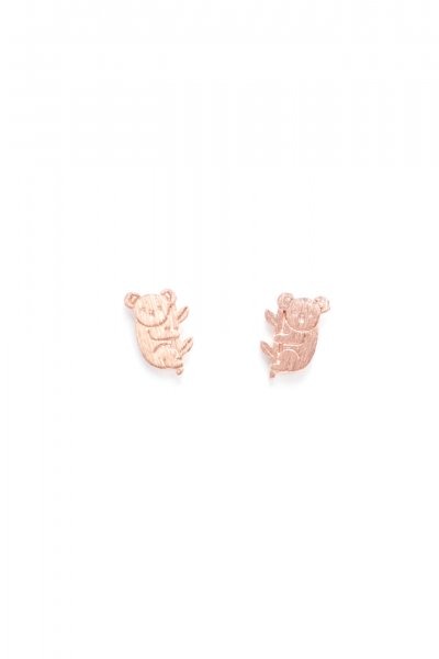 Rose Gold Koala Bear Earrings by Must Have