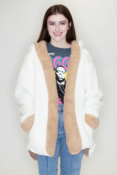 Sherpa Fleece Hoodie by Love Tree