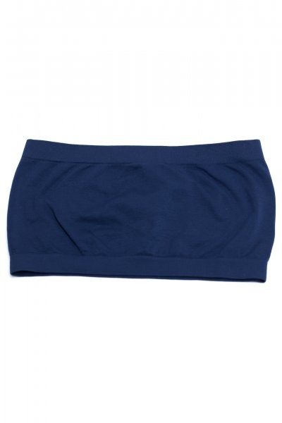 Navy Seamless Bandeau by Zenana