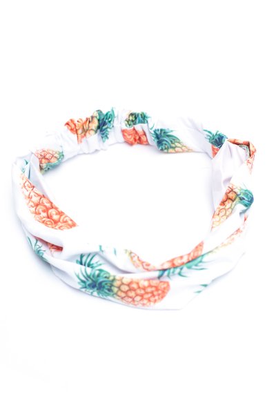 White Pineapple Headband by Unica