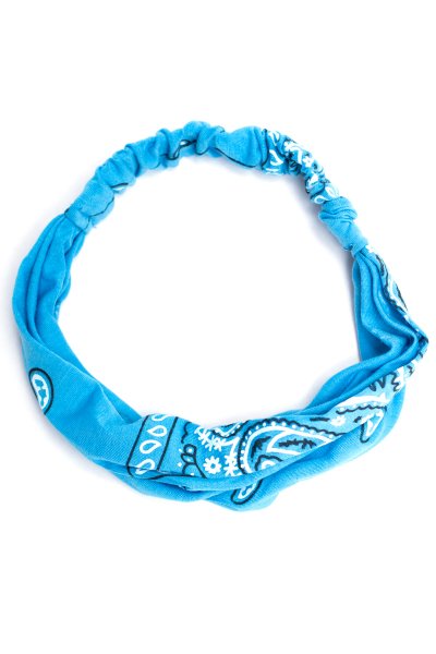 Aqua Paisley Headband by Ellas