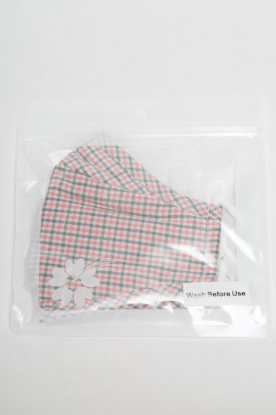 Pink Plaid Face Mask by She and Sky