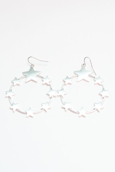 Star Hoop Earrings by Viola