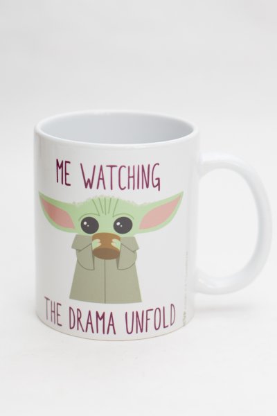 Grogu Watching The Drama Mug