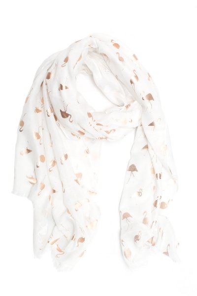 White Flamingo Scarf by Love of Fashion