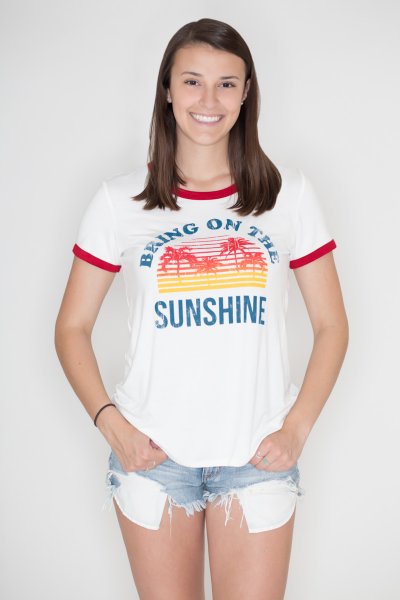 Sunshine Ringer Tee by Zutter