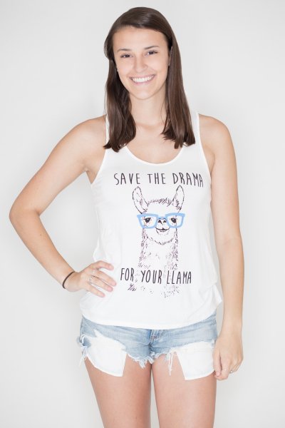 Llama Drama Tank Top by Bear Dance