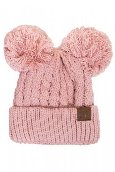 Double Pom Pom Beanie