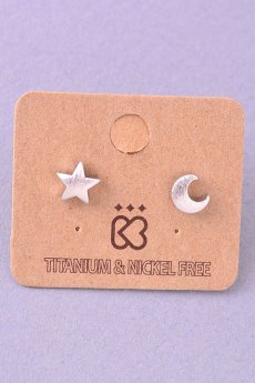 Star And Moon Earrings