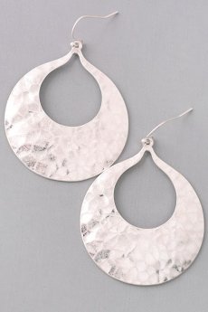 Hammered Metal Earrings