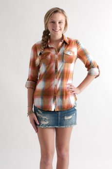 Plaid Button Down by Win Win