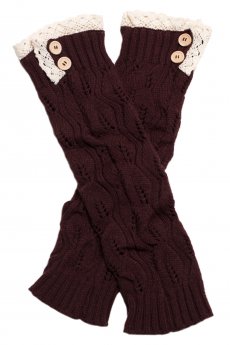 Button Cuff Leg Warmers by Bijorca