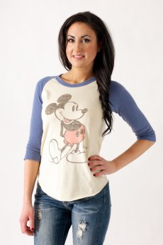 Mickey Mouse Raglan by Junk Food