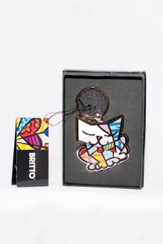 Romero Britto Cat Keychain