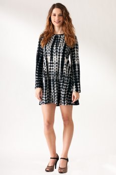 Bell Sleeve Tie-Dye Dress by Cherish