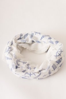 Nautical Print Scarf by Love of Fashion