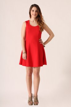 Textured Little Red Dress by She and Sky