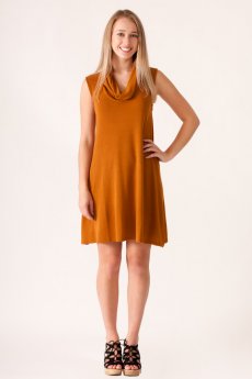 Cowl Neck Sleeveless Dress by HYFVE