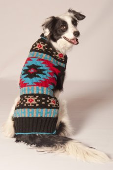 Navajo Shawl Collar Dog Sweater by Chilly Dog