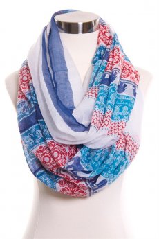 Elephant Print Infinity Scarf by Do Everything in Love