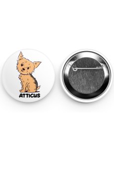 Atticus Button Pin