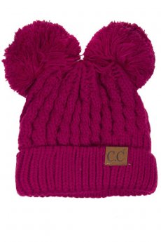 Double Pom Beanie by C.C.