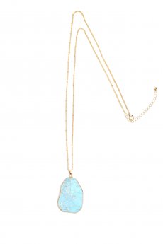 Turquoise Stone Pendant Necklace