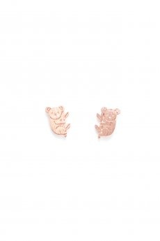 Rose Gold Koala Bear Earrings by Must Have