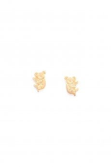 Gold Koala Bear Earrings by Must Have