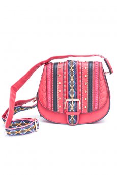 Embroider And Stud Cross Body Bag