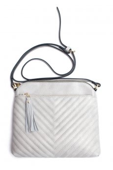 Chevron Quilted Cross Body Bag