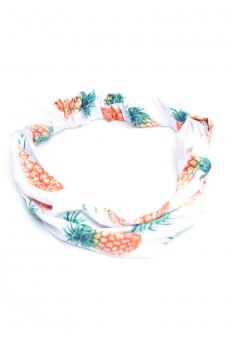 White Pineapple Headband by Unica