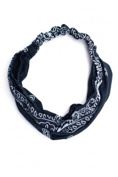 Black Paisley Headband by Ellas