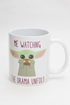 Grogu Watching The Drama Mug