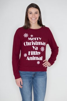 Filthy Animal Christmas Sweatshirt by Triumph