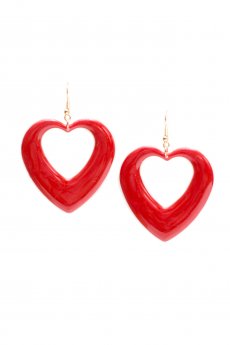 Cutout Heart Earrings by New Fashion