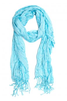 Ice Blue Crinkle Scarf by Do Everything in Love