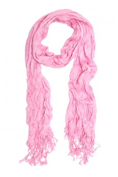 Pink Crinkle Scarf by Do Everything in Love