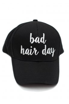 Black Bad Hair Day Cap by C.C.