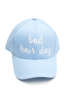 Light Blue Bad Hair Day Cap