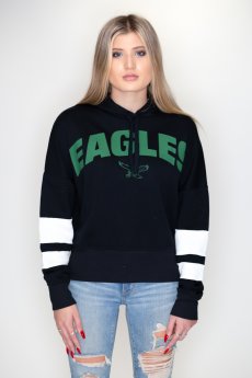 Philadelphia Eagles Sideline Striped Fleece Hoodie by Junk Food