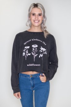 Spread Kindness Like Wildflowers Sweatshirt by Zutter