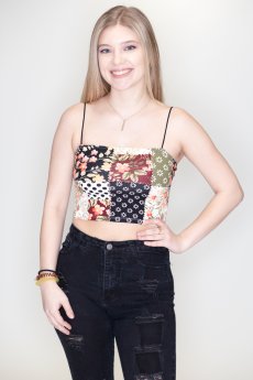 Floral Patchwork Top by Bear Dance